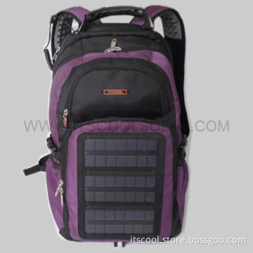 Backpack with Solar Panel Mobile Charger